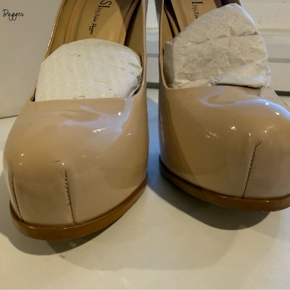 Kelsi Dagger Nude Patent Pointed Toe Stiletto Pumps main image 5